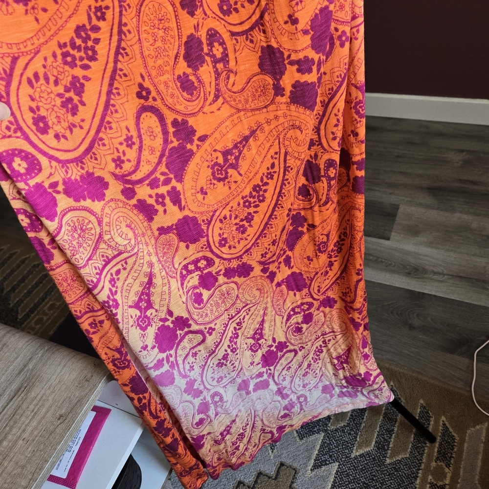 Tommy Bahama Floral Orange and Pink Maxi Dress - Picture 5 of 7